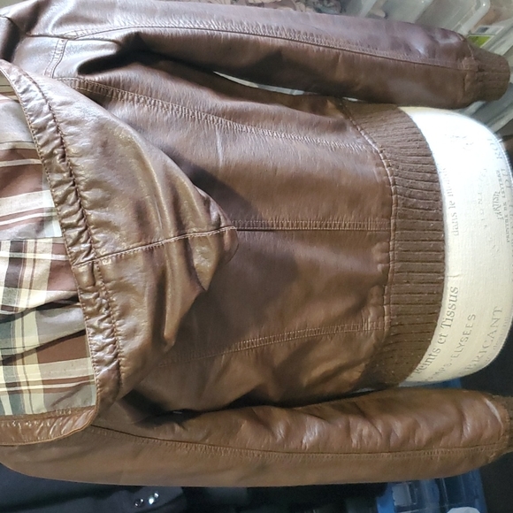 Brown jacket with hood - Picture 2 of 2